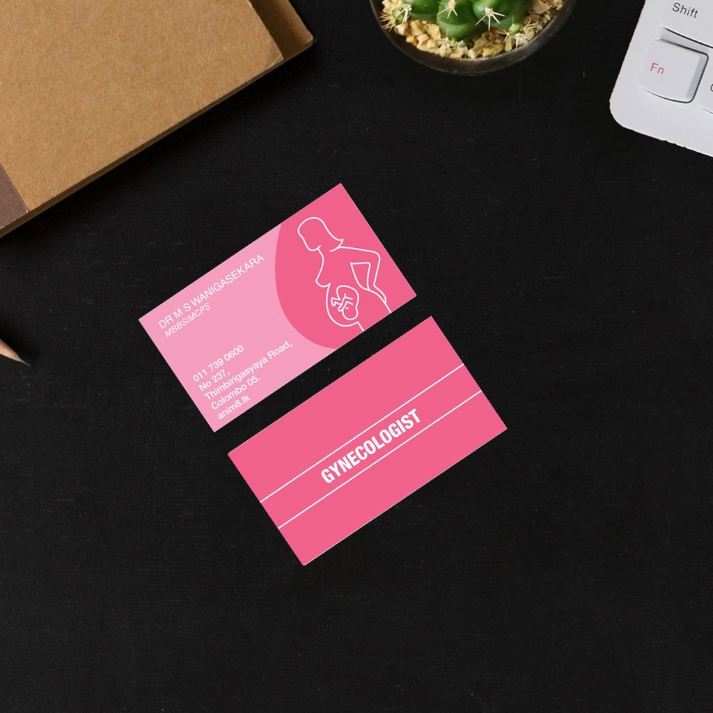 Anim8.lk | Gynecologist's Visiting Card | Business Card Solutions