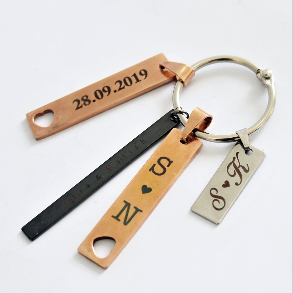 Anim8.lk | Mixed Metal Bar Key Chains | Gift Ideas for Every Season
