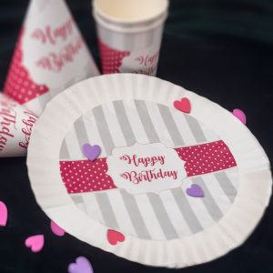 Custom Themed Party Paper Plates - Set of 06