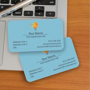 Round Corner Single Sided Visiting Cards - Set of 100