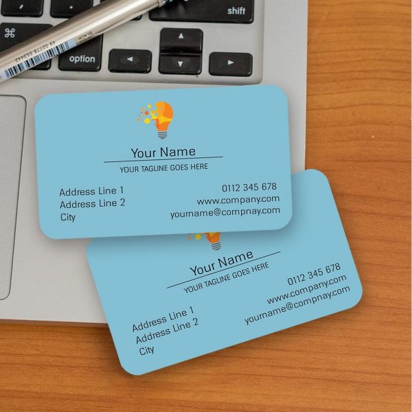 Round Corner Single Sided Visiting Cards - Set of 100