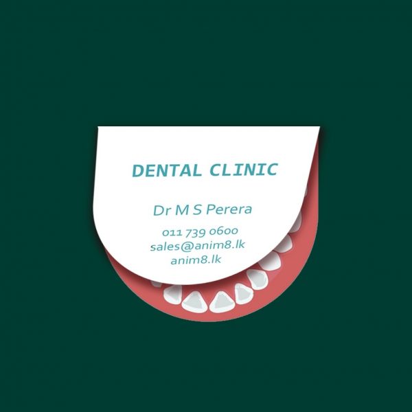 Dentist's Foldable Visiting Card - Set of 100 - Image 2