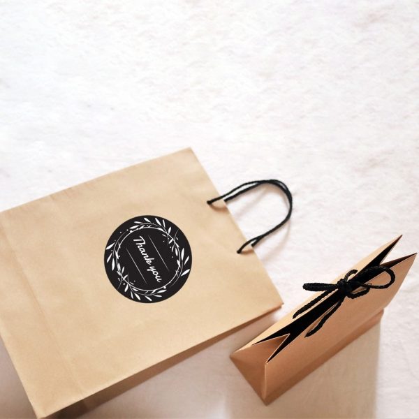 Brown Craft Paper Carrying Bag - Set of 04 - Image 5