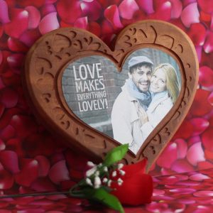 Wooden and Metal Photo Heart