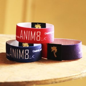 Elastic Fabric Wristband - Set of 10
