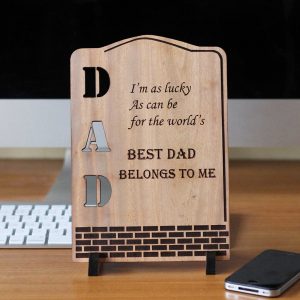 Father's Day Large Wooden Plaque