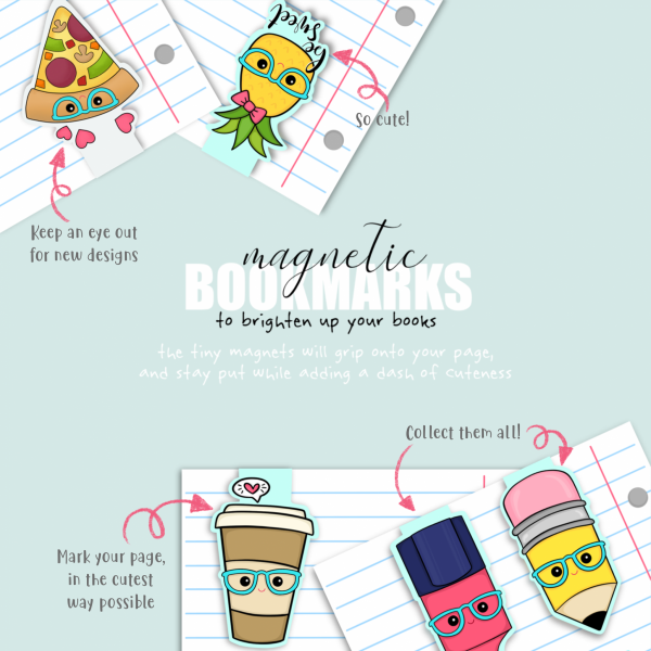 "Study Date" Magnetic Bookmark Set - Image 2