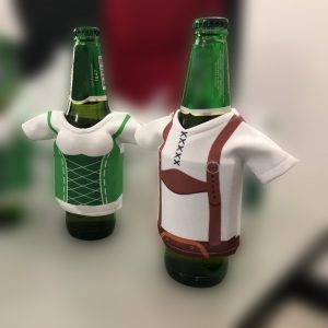 Fabric Dirndl Beer Stubby Holder