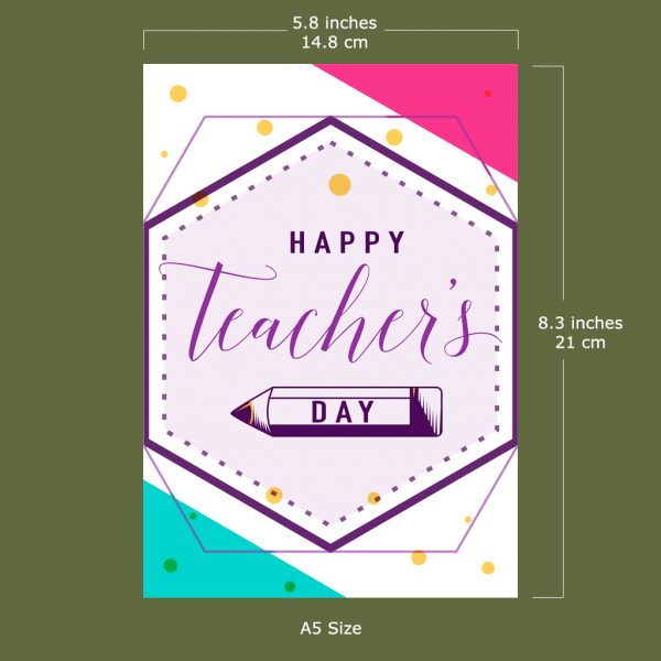 Geometrical Teacher's Day Card - Image 5