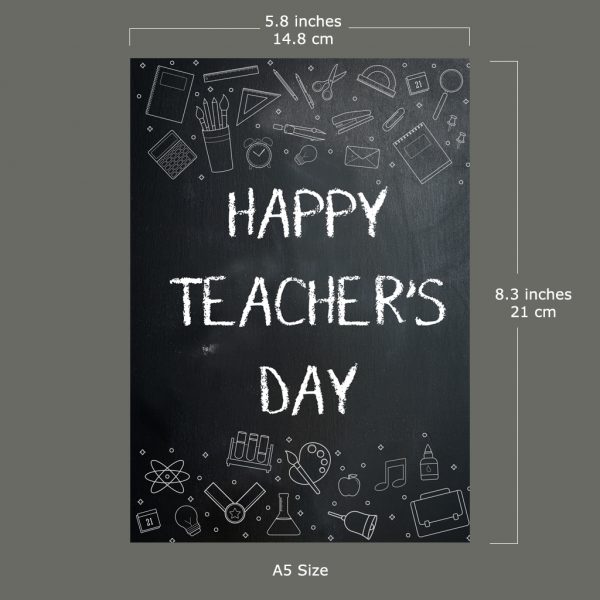 Blackboard Themed Teacher's Day Card - Image 5