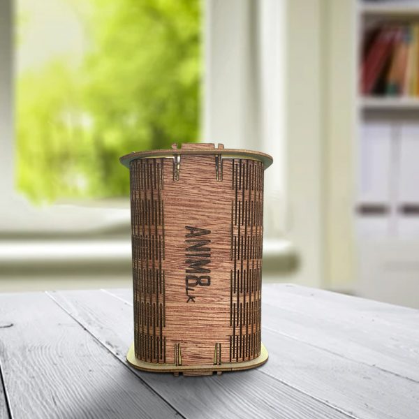 Wooden Cylindrical Pen Holder