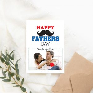 Tache & Handwriting Print Father's Day Card