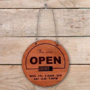 Wooden Open & Closed Signs