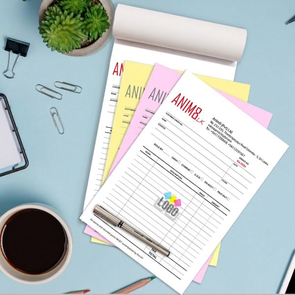 Full Colour A4 Invoice Books