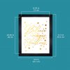 Golden Starry Christmas Tree Framed Print - Image 3