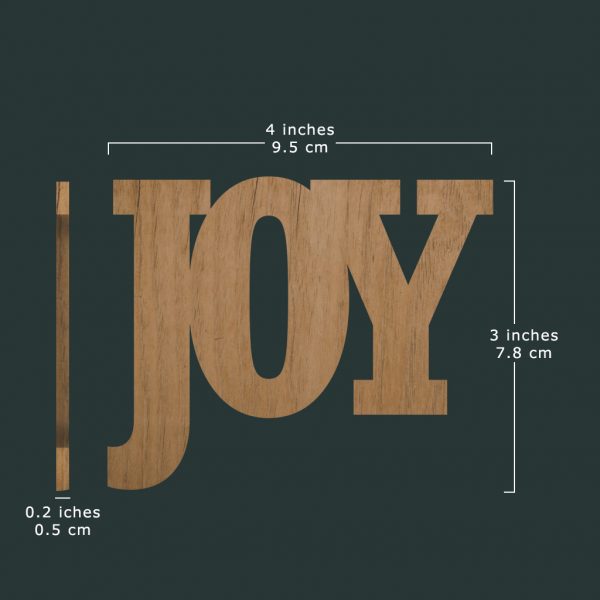 Wooden Words - "Joy" - Image 3