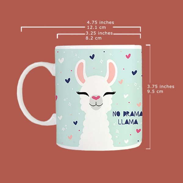 Customisable Llama Mug - Apsi Doodles - Image 3