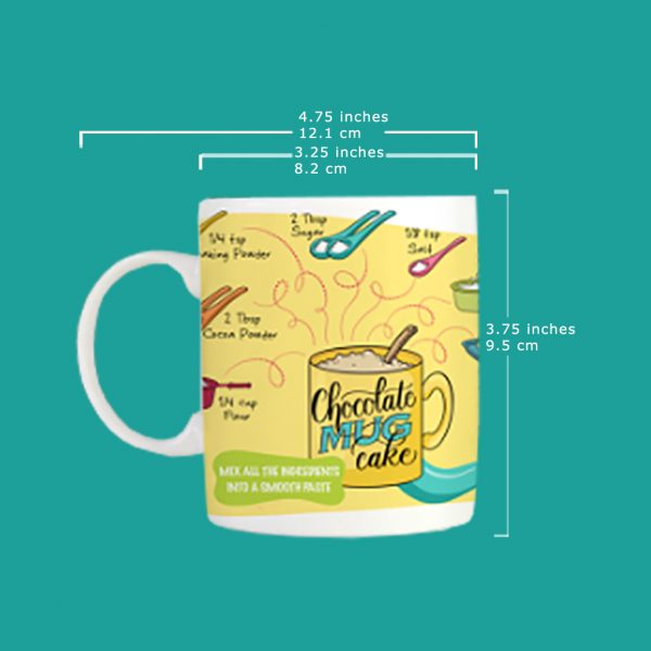 Chocolate Mug Cake Mug - Apsi Doodles - Image 3