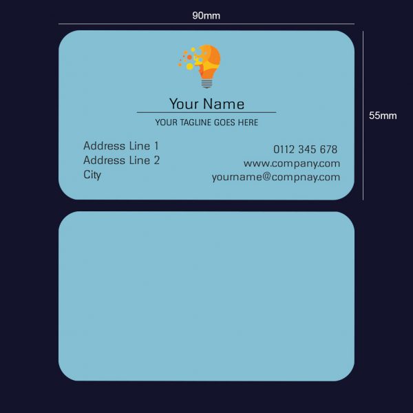 Round Corner Single Sided Visiting Cards - Set of 100 - Image 3