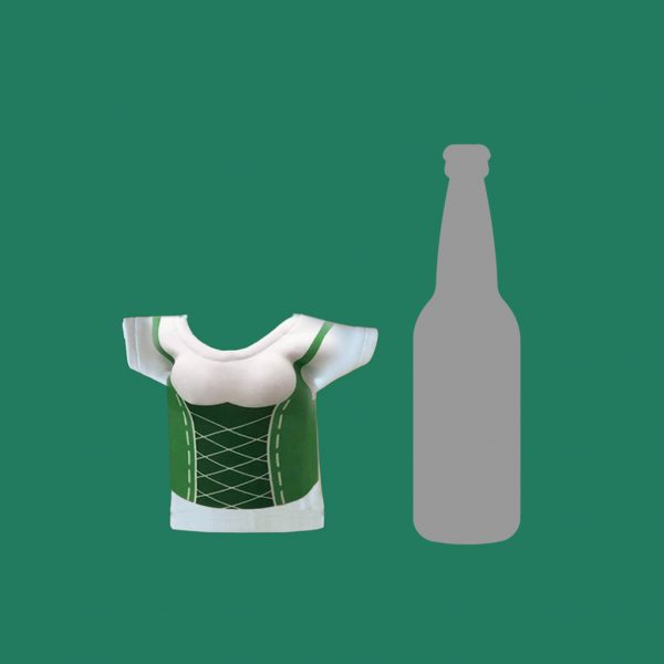 Fabric Dirndl Beer Stubby Holder - Image 4