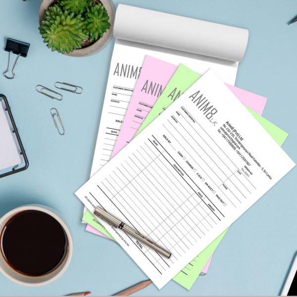 Monochrome A4 Invoice Books