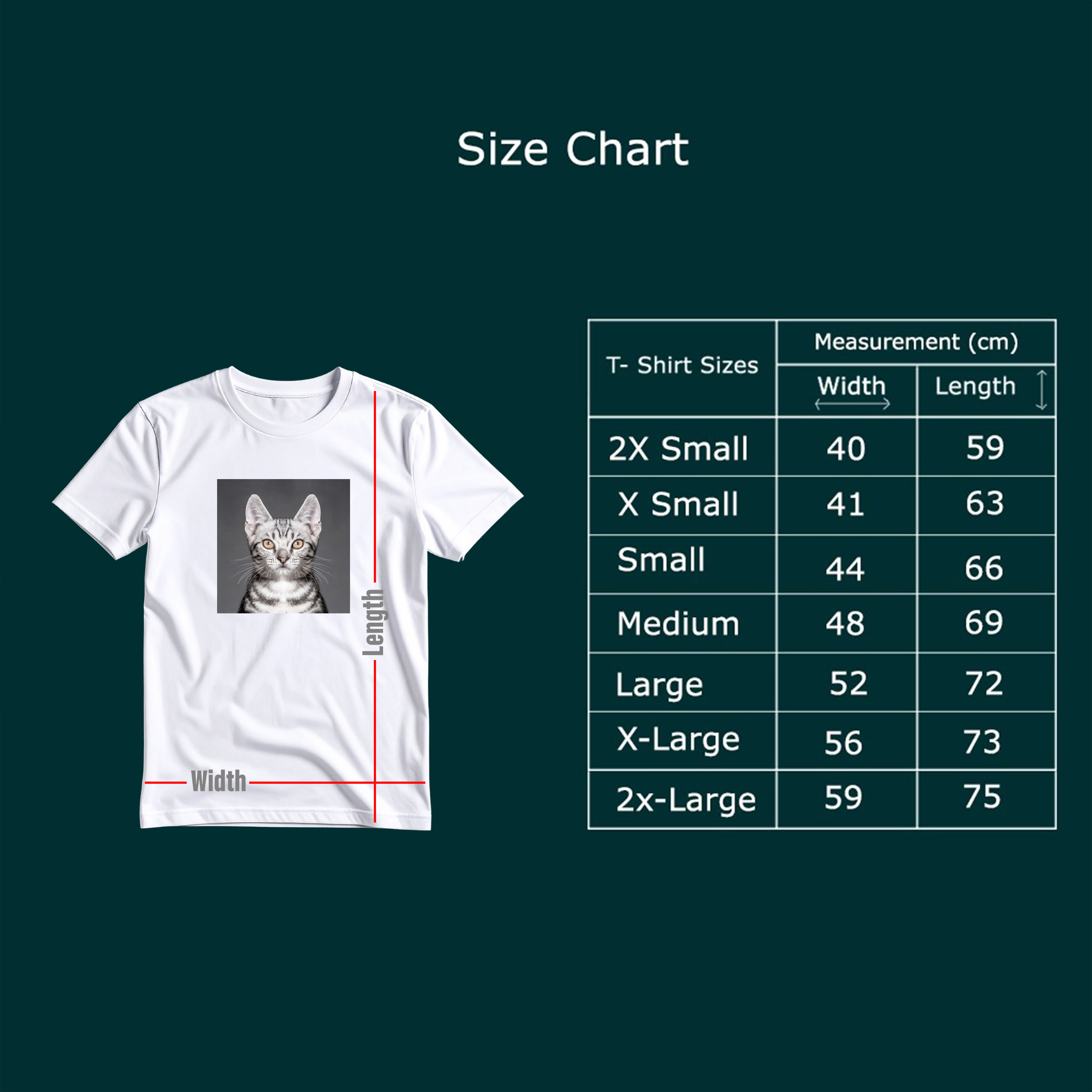 Pet Print White T Shirt - Image 3