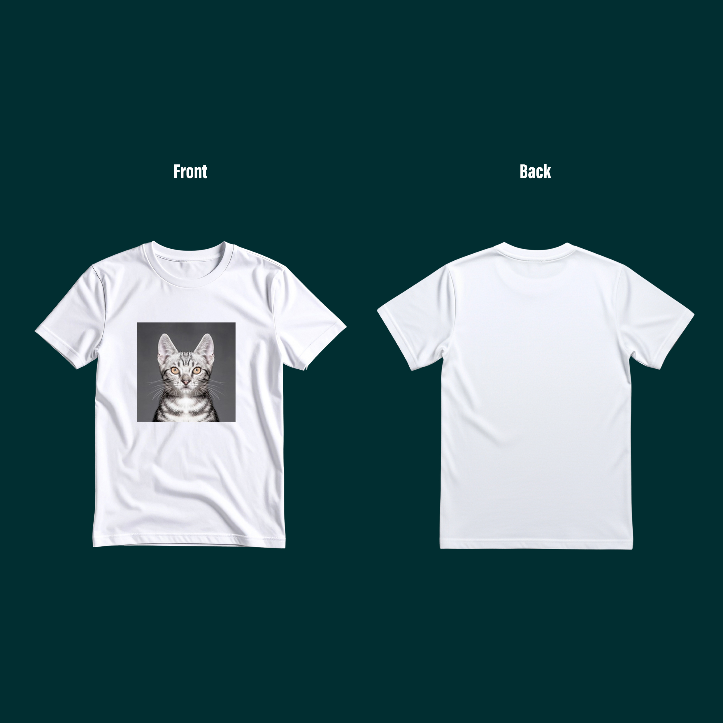 Pet Print White T Shirt - Image 2