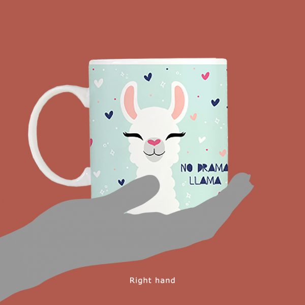 Customisable Llama Mug - Apsi Doodles - Image 4