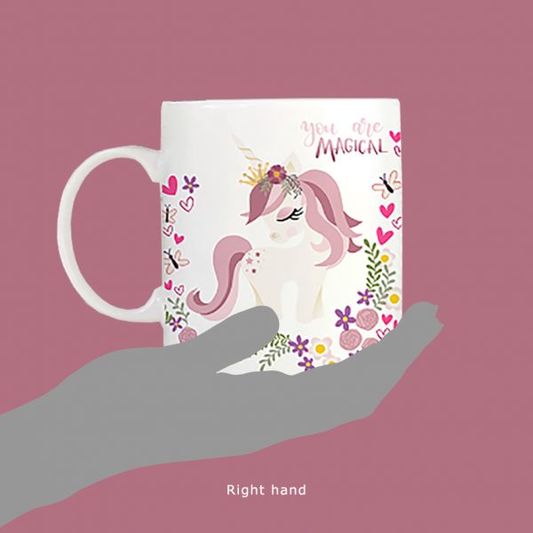 Customisable Unicorn Mug - Apsi Doodles - Image 4