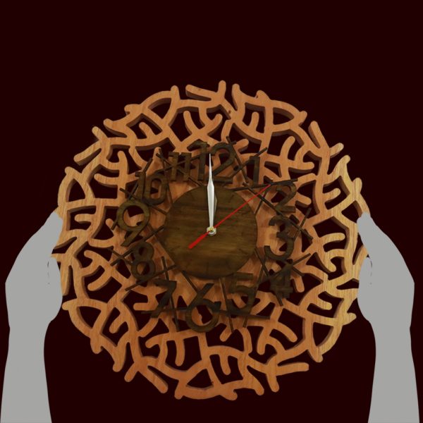 Branched Out Mahogany Wall Clock - Image 4