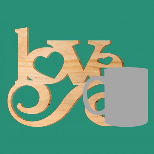 Wooden Love with Swirls - Image 4