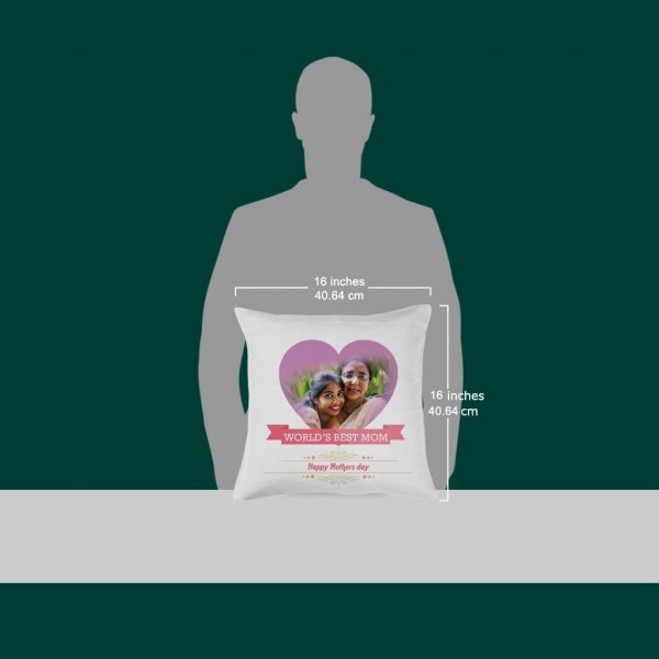 "World's Best Mom" Cushion Cover - Image 3