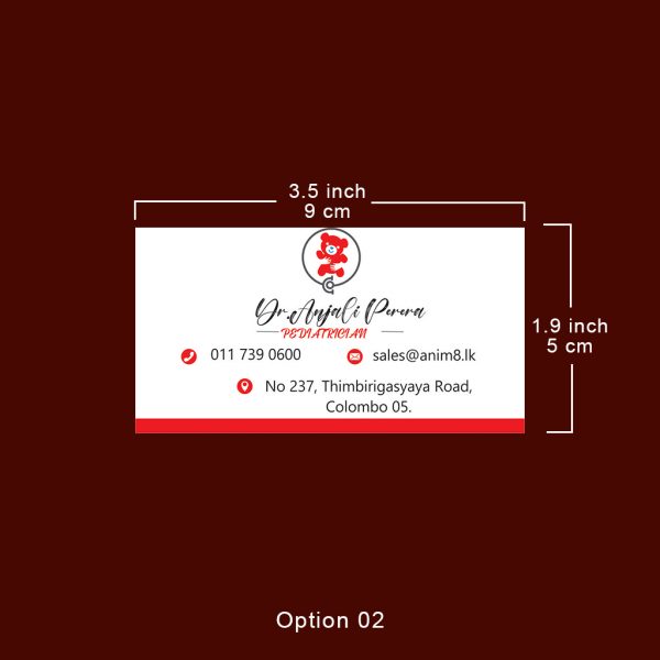 Visiting Cards for a Pediatrician - Set of 100 - Image 7