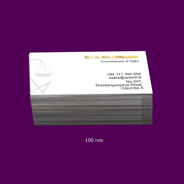 Commissioner for Oaths Visiting Card - Set of 100 - Image 4