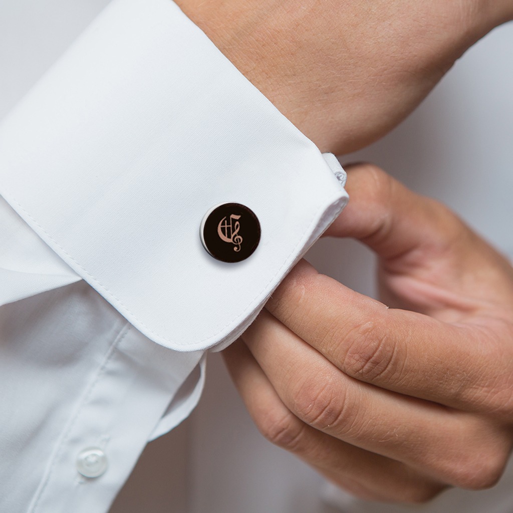 Custom Mahogany Cufflinks