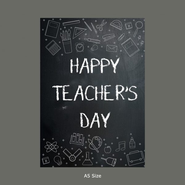 Blackboard Themed Teacher's Day Card - Image 2