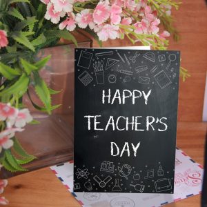 Blackboard Themed Teacher's Day Card