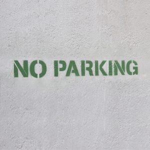 No Parking Stencil