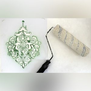 Damask Designed Painting Stencil