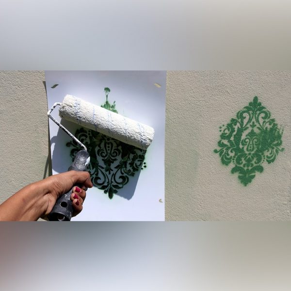 Damask Designed Painting Stencil - Image 2