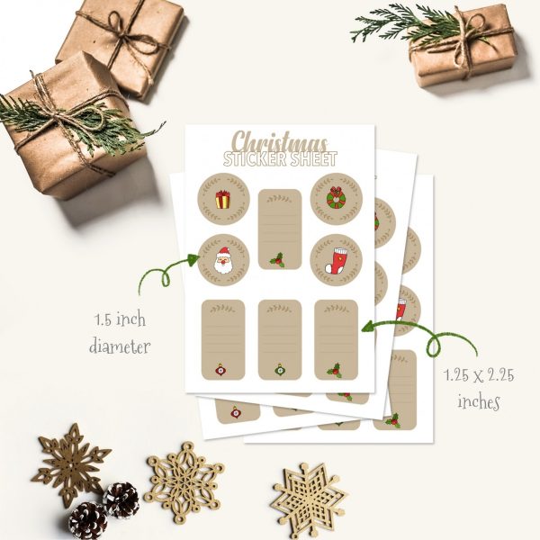 Mixed Christmas Sticker Sheets - Apsi Doodles - Image 3