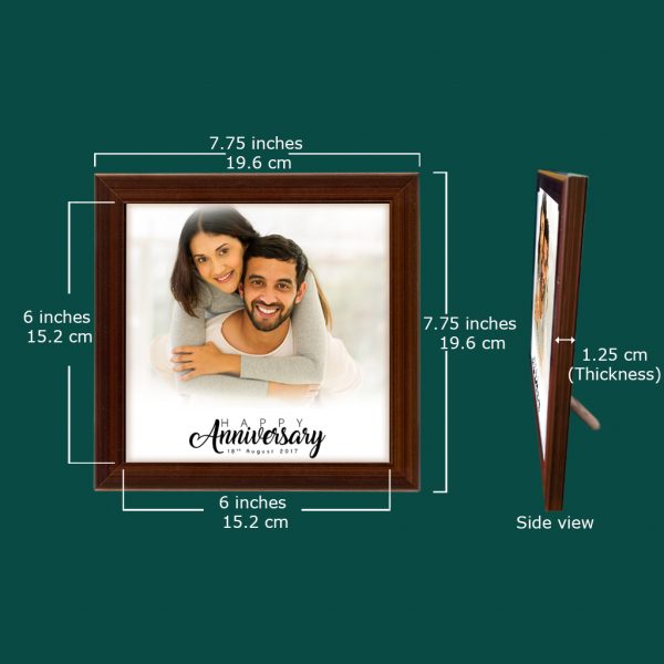6"X6" Framed Slab for Anniversaries - Image 4