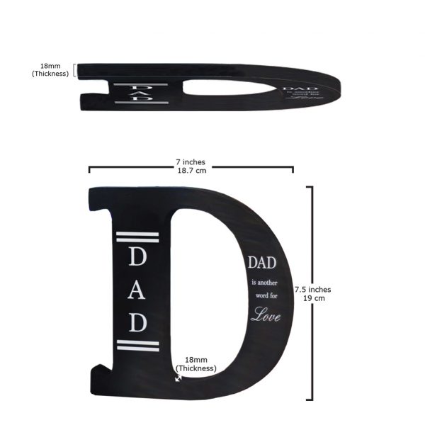 Father's Day Wooden Letter - Image 4