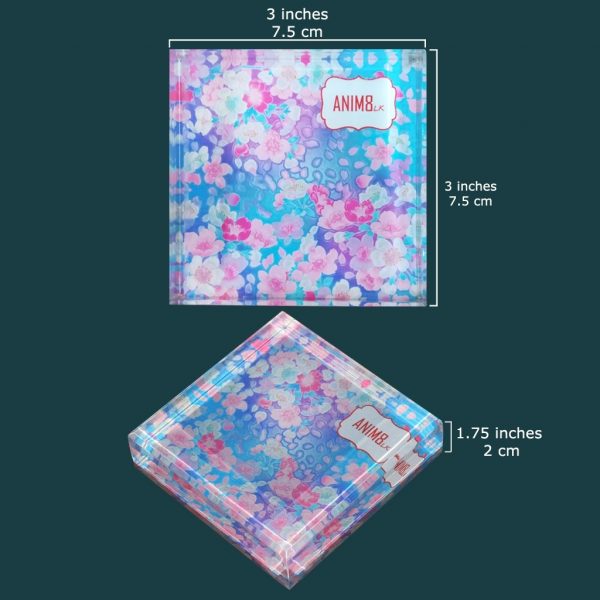 Square Shaped Glass Paperweight - Image 3