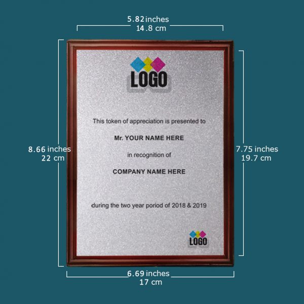 Metal Plated Appreciation Plaque - Image 4