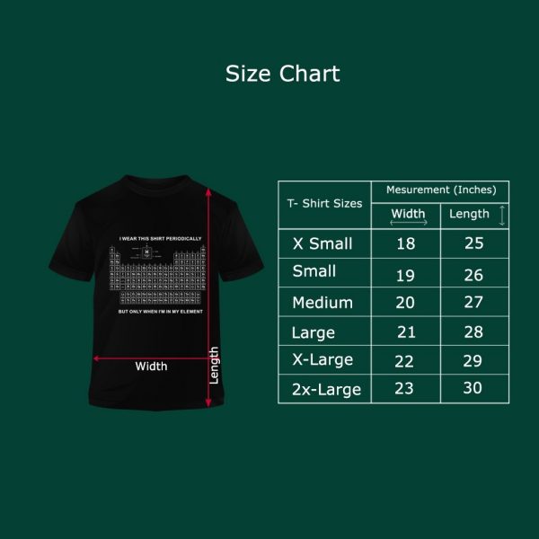 Monochrome Periodic Table Tshirt - Image 4