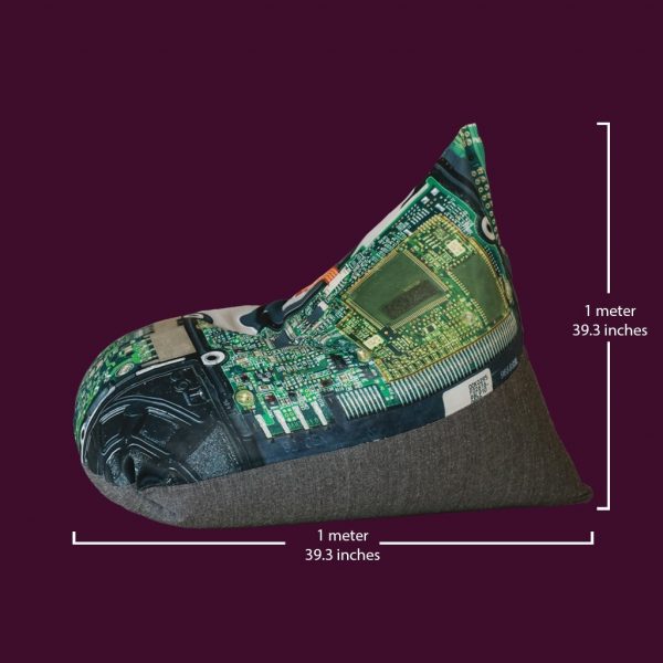 Apihappi Printed Bean Bags - Electric Circuit - Image 4