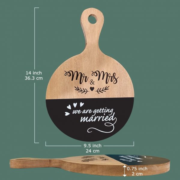 Round Mahogany Serving Board - Image 2