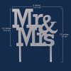 "Mr." & "Mrs." Wedding Cake Topper - Image 3