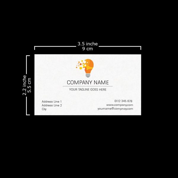 Single Sided Visiting Cards - Set of 100 - Image 2